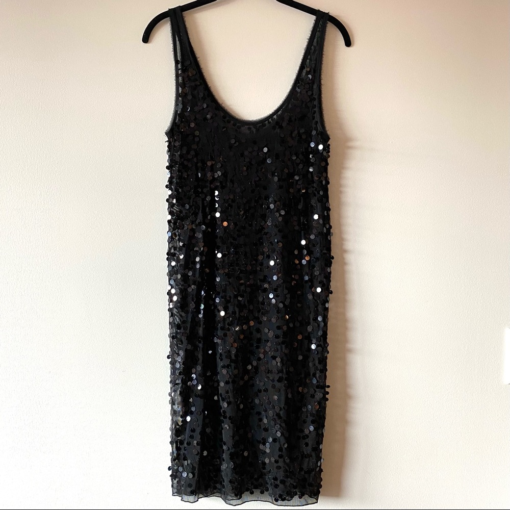 Marlene Birger Dot-Sequin Tank “Kace” Dress